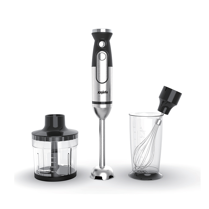 HB835BCE 핸드 블렌더 4-in-1, 1000W 스틱 블렌더, 600ml 믹싱 비커, 500ml 다지기, 달걀 거품기, 스테인리스 스틸 멀티 앵글 블레이드, 속도 조절을 위한 인체공학적인 핸들, BPA 없음