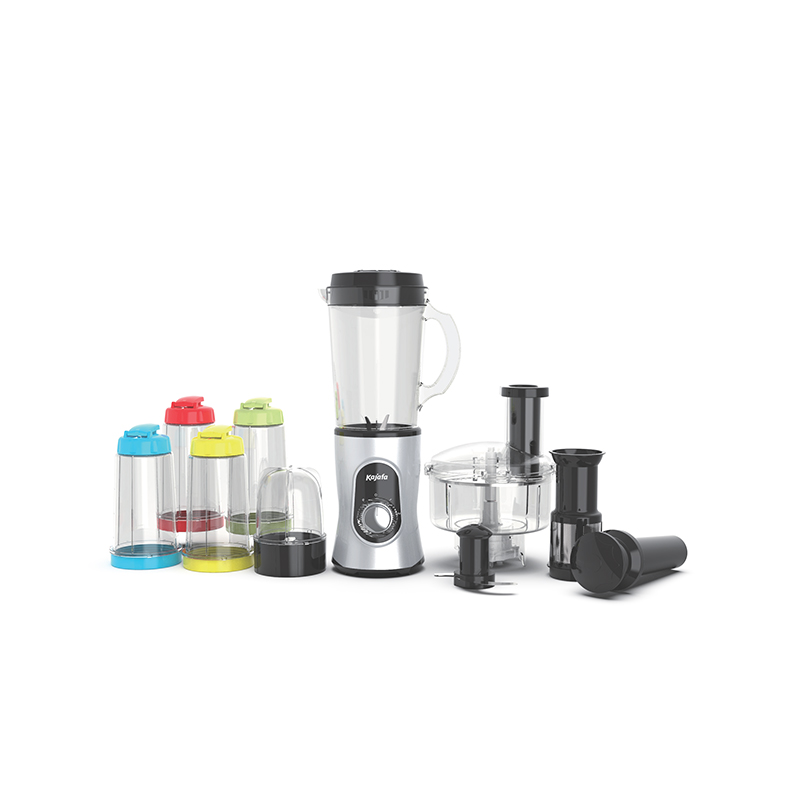 BL268ABCEF-21PCS 다기능 Protable 블렌더, 푸드 프로세서가 있는 스무디 메이커, 슬라이서, 분쇄기 및 그라인더, 과즙 추출기 기계