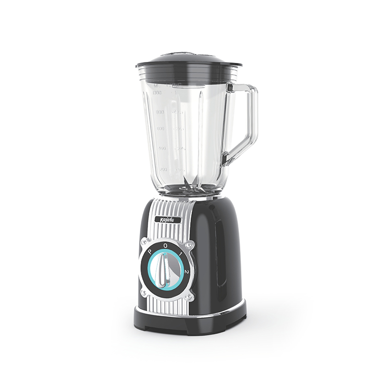 BL486B-G 1000ml 유리 블렌딩 용기 및 스테인리스 스틸 블레이드, 조리대 블렌더, 고성능 개인용 블렌더가 포함된 펄스 제어 기능이 있는 레트로 스타일 2단 속도